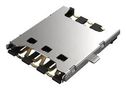 CONNECTOR, NANO SIM, 6POS, PUSH-PULL SIM8055-6-1-14-01-A