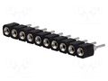 Connector: pin strips; socket; female; PIN: 10; straight; THT; 1x10 CONNFLY DS1002-01-1X10V13
