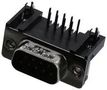 D SUB CONN, R/A PLUG, 9POS, DE, SOLDER L717SDE09P1ACH3R