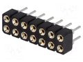 Connector: pin strips; socket; female; PIN: 14; straight; THT; 2x7 CONNFLY DS1002-01-2X07V13