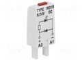 Module protecting; socket; Indication: LED; Colour: red RELPOL M31R