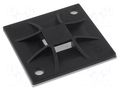 Holder; screw,self-adhesive; polyamide; black; Tie width: 8.4mm HELLERMANNTYTON QM40A-PA66-BK-L1
