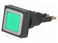 Switch: push-button; 16mm; Stabl.pos: 1; green; filament lamp EATON ELECTRIC Q25LT-GN/WB