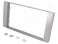 Radio frame; Ford; 2 DIN; silver PER.PIC. RAM-40.153.4
