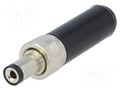 Connector: DC supply; plug; female; 5A; for cable; soldering; 5.5mm SWITCHCRAFT S760K