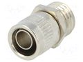 Straight terminal connector; Thread: metric,non-swivel,outside HELLERMANNTYTON SC10-FM-M12