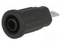 Connector: 4mm banana; socket; 24A; 1kV; black; nickel plated; 34mm SCHÜTZINGER SEPB6451NI-SW