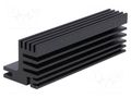 Heatsink: extruded; TO220; black; L: 94mm; W: 30mm; H: 31mm; 5.1K/W FISCHER ELEKTRONIK SK609-94SA