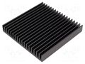 Heatsink: extruded; grilled; black; L: 100mm; W: 100mm; H: 15mm FISCHER ELEKTRONIK SK81/100/SA