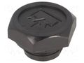 Fill plug; without side hole; Thread: M22; Overall len: 20mm ELESA+GANTER TCD.22X1.5