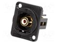 Coupler; RCA socket,both sides; FT; XLR standard; 19x24mm CLIFF CP30231