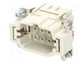 Connector: HDC; contact insert; male; 16A; 500V; Han® HMC; PIN: 6 HARTING 09332062602