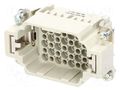 Connector: HDC; contact insert; male; 10A; 250V; Han® HMC; PIN: 42 HARTING 09162423001