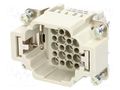 Connector: HDC; contact insert; male; 10A; 250V; Han® HMC; PIN: 24 HARTING 09162243001
