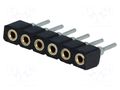 Connector: pin strips; socket; female; PIN: 6; THT; straight; 2mm CONNFLY DS1002-02-1X06BT1F