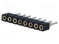 Connector: pin strips; socket; female; PIN: 8; straight; 2mm; THT CONNFLY DS1002-02-1X08BT1F