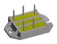 DIODE MODULE, BRIDGE, 70A, 1.5V, 1.2KV VUO68-12NO7