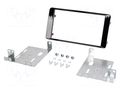 Radio frame; Mitsubishi; 2 DIN; black gloss PER.PIC. RAM-40.486.1