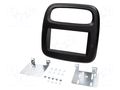 Radio frame; Fiat,Nissan,Opel,Renault; 2 DIN; black PER.PIC. RAM-40.335.2