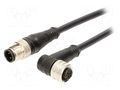 Cable: for sensors/automation; M12; PIN: 4; unshielded; Len: 5m MOLEX MX-120007-0904