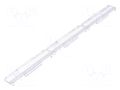 LED lens; rectangular; plexiglass PMMA; transparent; H: 6.4mm LEDIL C14530