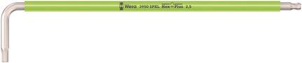 3950 SPKL Multicolour L-key, metric, stainless, 2.5x112, Wera 05022662001