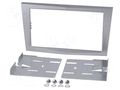 Radio frame; Opel; 2 DIN; silver satin PER.PIC. RAM-40.152.006