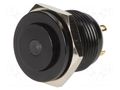 Switch: vandal resistant; Pos: 2; SPST-NO; 2A/36VDC; IP65; OFF-(ON) ONPOW V16-10S-24R-A