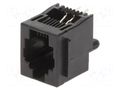 Connector: RJ14; socket; PIN: 4; with panel stop blockade; 6p4c TE Connectivity 5520258-2