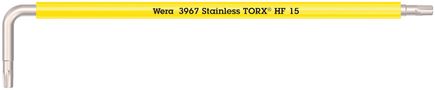 3967 SXL HF TORX® L-key Multicolour with holding function, long, stainless, TX 15x123, Wera 05022683001