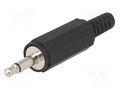 Connector: Jack 3,5mm; plug; male; mono,with strain relief LUMBERG 1532-06