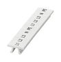 MARKER STRIP, L1/L2/L3/N/PE, 5.2MM, WHT 1050415