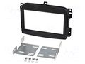 Radio frame; Fiat; 2 DIN; black PER.PIC. RAM-40.452.3