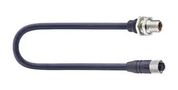 SENSOR CORD, 8P M12 PLUG-M12 RCPT, 1M RSTS 8Y-RKTS 8Y-922/1 M