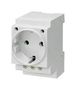 SOCKET OUTLET, 16A, GREY, SCREW 5TE6800