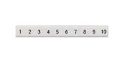 LABELING PLATE, FLAT, 1-10, 5.2MM, WHT 8WH8121-2AB05