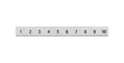 LABELING PLATE, FLAT, 31-40, 6.2MM, WHT 8WH8121-3AB35