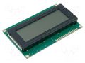Display: LCD; alphanumeric; FSTN Positive; 20x4; grey; LED; PIN: 16 RAYSTAR OPTRONICS RC2004A-FHW-ESV