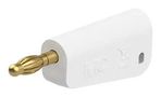 BANANA CONNECTOR, WHITE, PLUG, 32A 64.1045-29