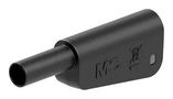 BANANA CONNECTOR, BLACK, PLUG, 19A 66.2019-21