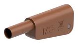 BANANA CONNECTOR, BROWN, PLUG, 19A 66.2019-27