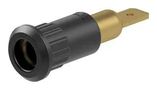 BANANA CONNECTOR, BLACK, SOCKET, 25A 64.3010-21