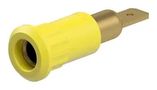 BANANA TEST CONN, SCKT, 25A, YELLOW, PNL 64.3010-24