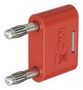 BANANA CONNECTOR, RED, PLUG, 32A 64.4012-22