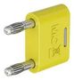 BANANA CONNECTOR, YELLOW, PLUG, 32A 64.4012-24