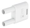 BANANA CONNECTOR, WHITE, PLUG, 32A 66.4010-29