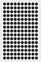 LABEL, PAPER, BLACK, 12MM MP010407