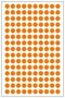 LABEL, PAPER, ORANGE, 12MM MP010411