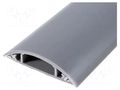 Closed cable trunkings; grey; L: 1m; PVC; H: 13mm; W: 60mm; H1: 9mm KSS WIRING RD-60