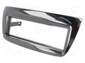 Radio frame; Fiat,Opel; 1 DIN; black gloss PER.PIC. RAM-40.406.2